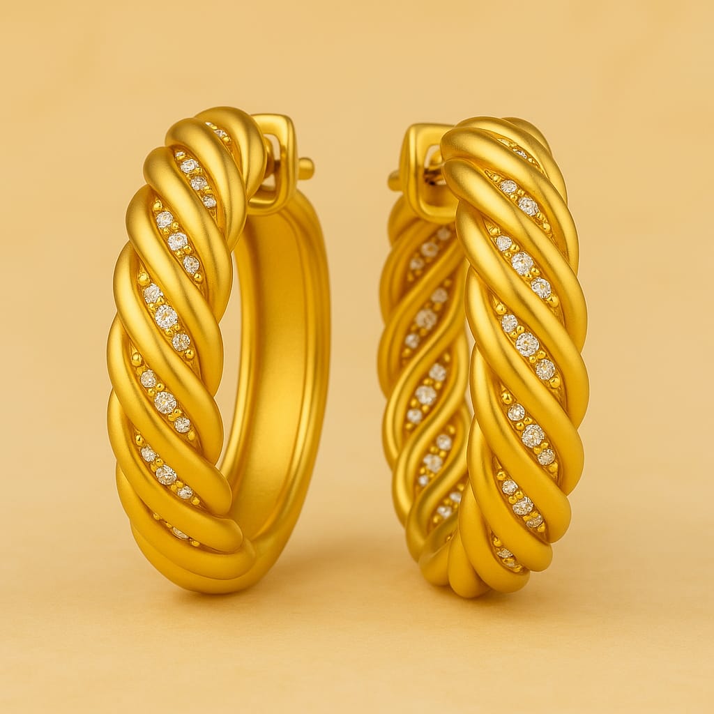 18 AYAR SARI BYEAZ ALTIN BURMA KIVRIM & BEYAZ PIRLANTA YÜZÜK