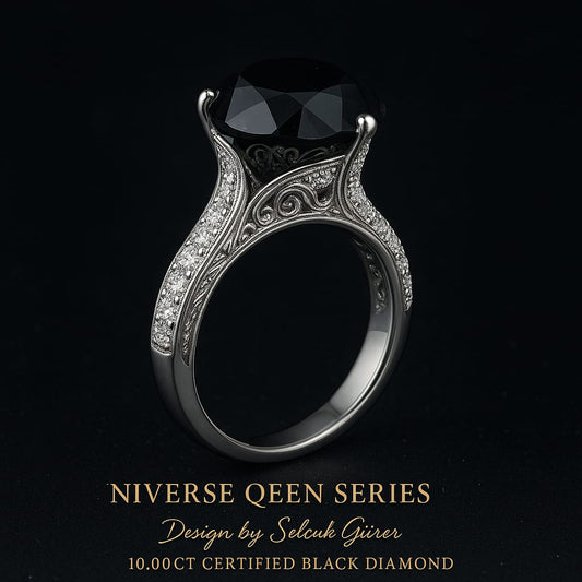 Evren Kraliçe - 10 ct Mavi Safir & 5 ct Pırlanta