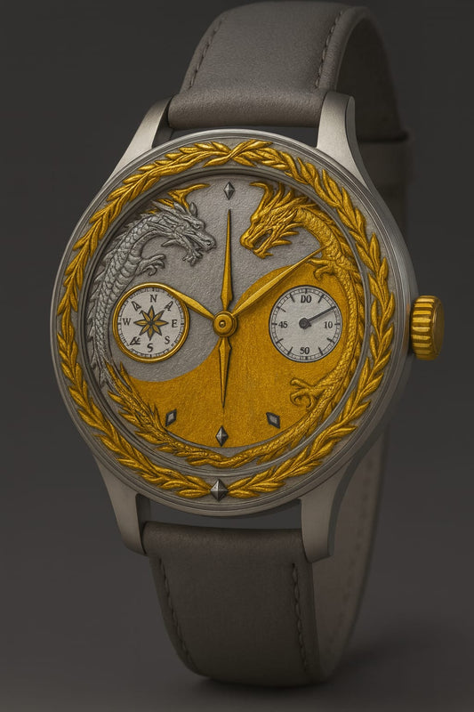 Dragon Emperor Watch - İsviçre Otomatik 18K Sarı Altın