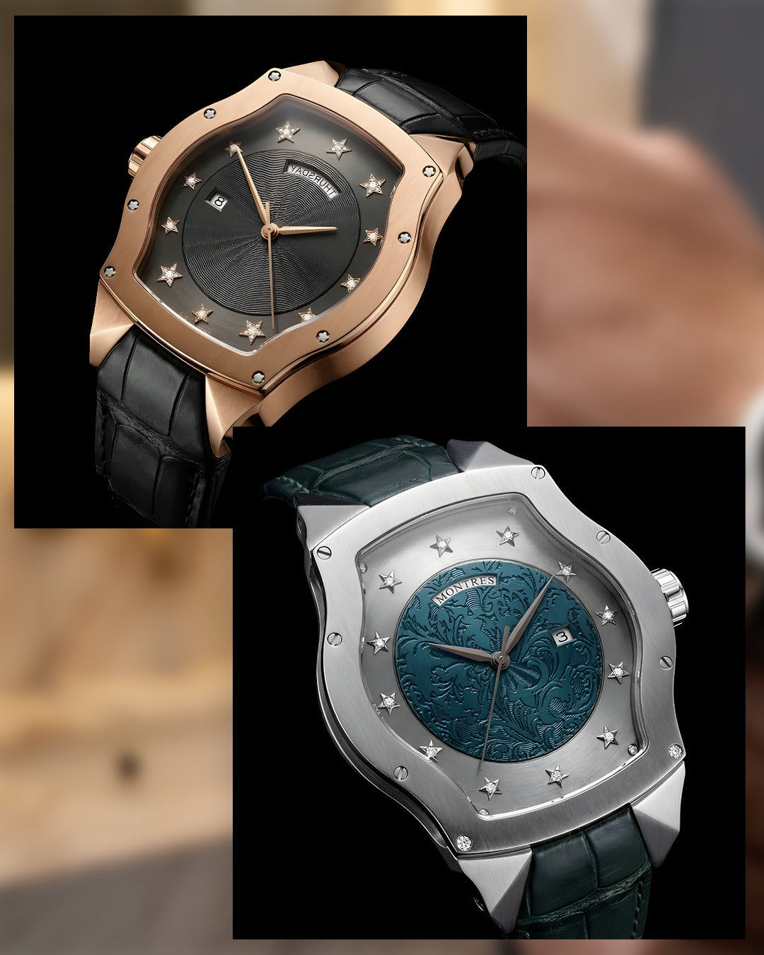 ÖZEL TASARIM NOBLE STAR OTOMATİK MEKANİZMALI TİTANYUM KOL SAATİ